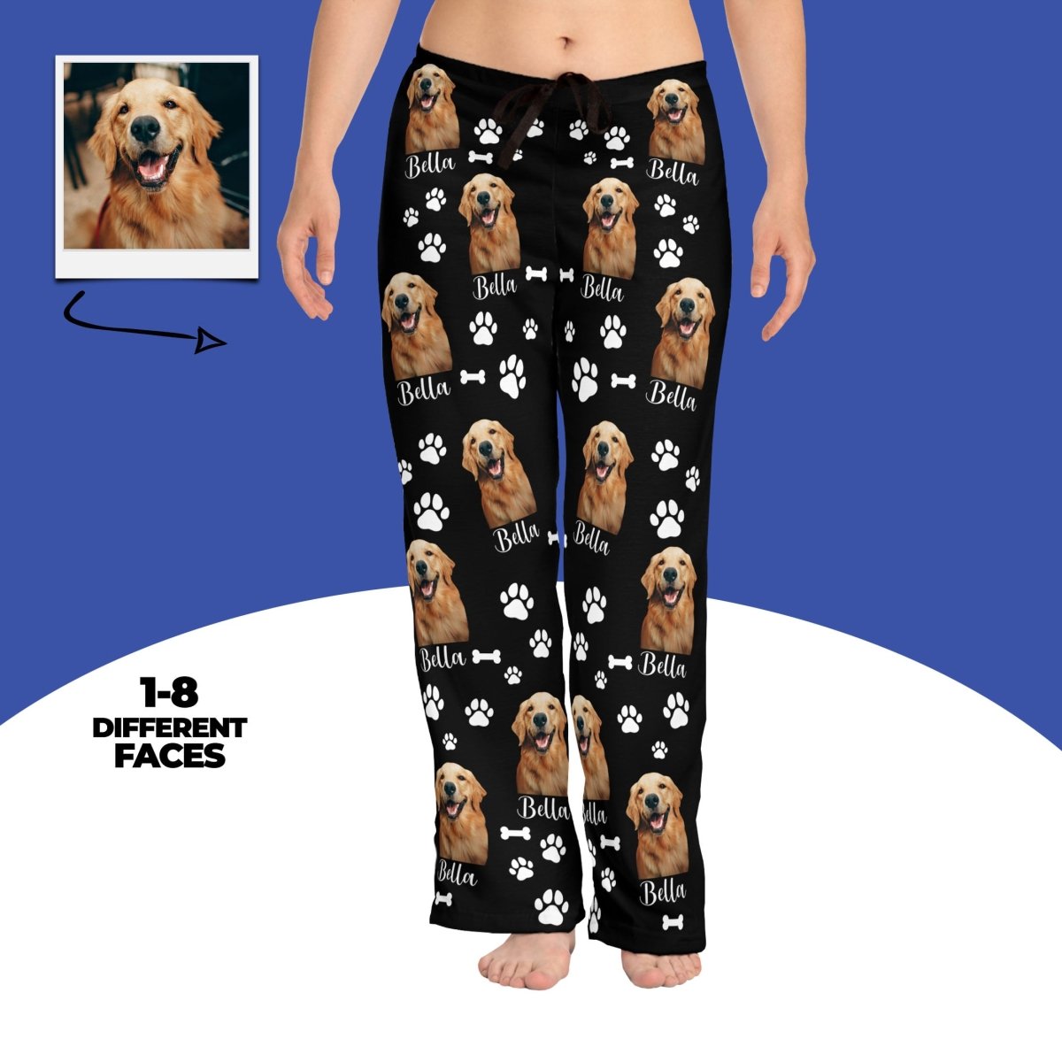 Personalized Dog Photo Pajamas With Name Main image