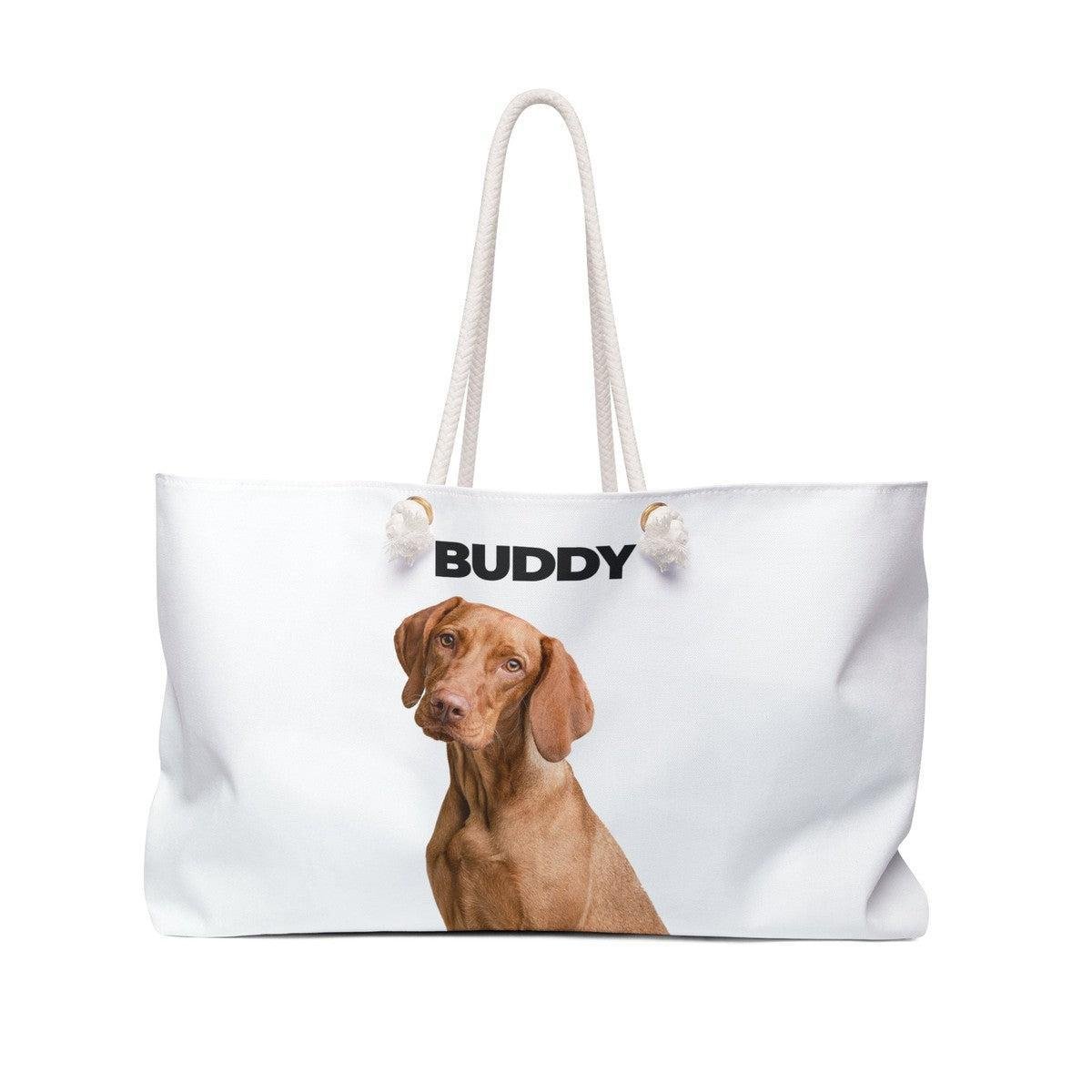Personalized Dog Portrait Weekender Tote Bag Main image