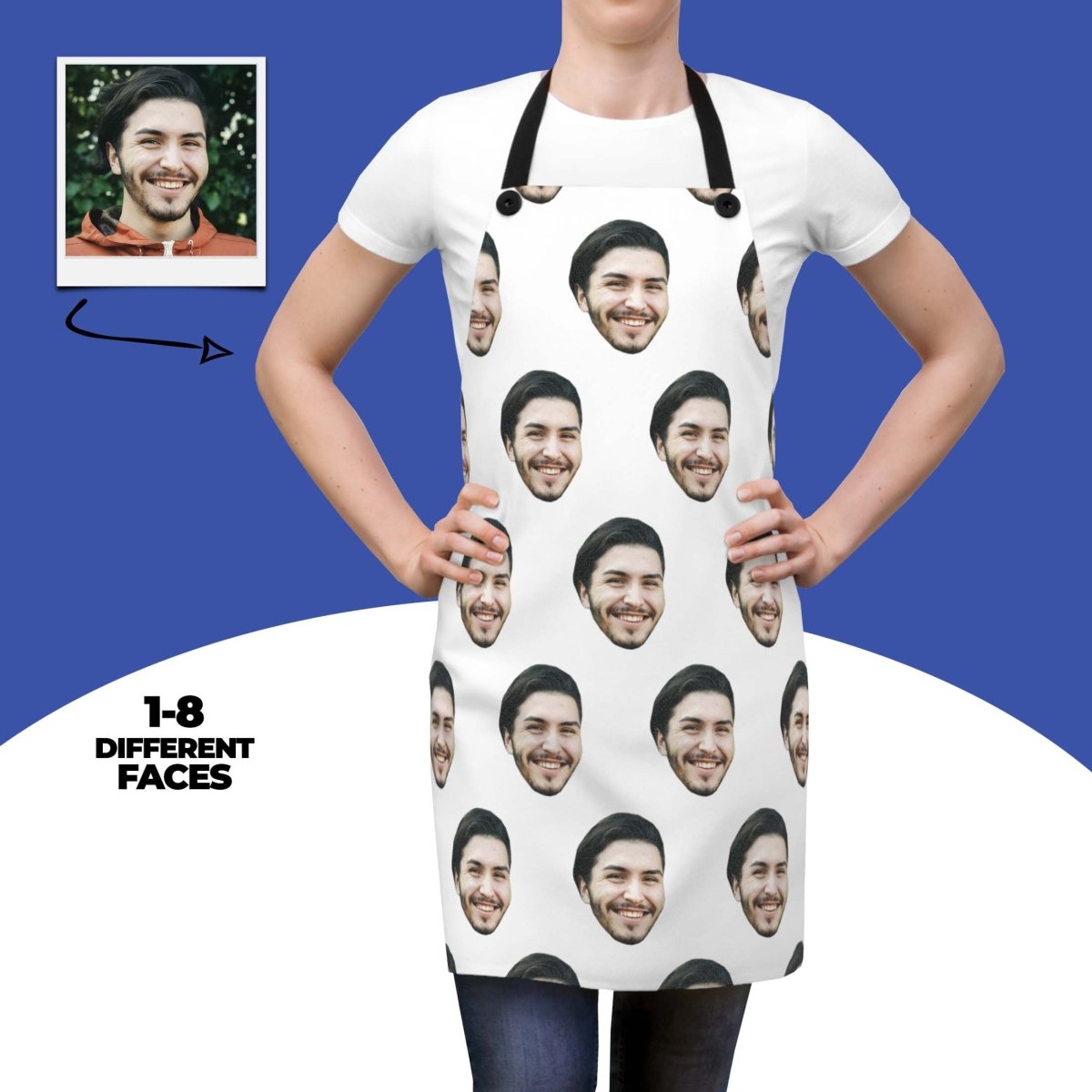 Personalized Face Apron Custom Photo Cooking Gift Main image
