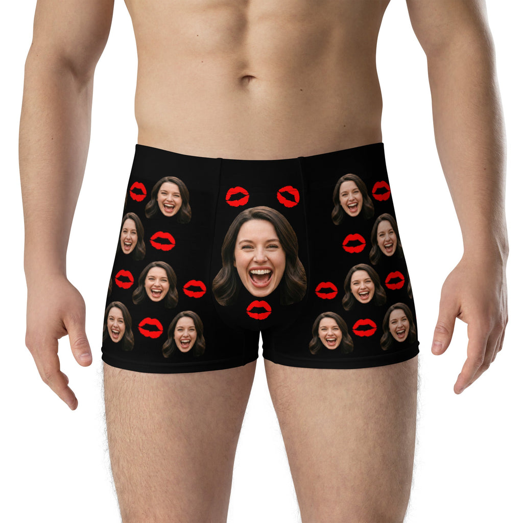 Personalized Face Kiss Boxers
