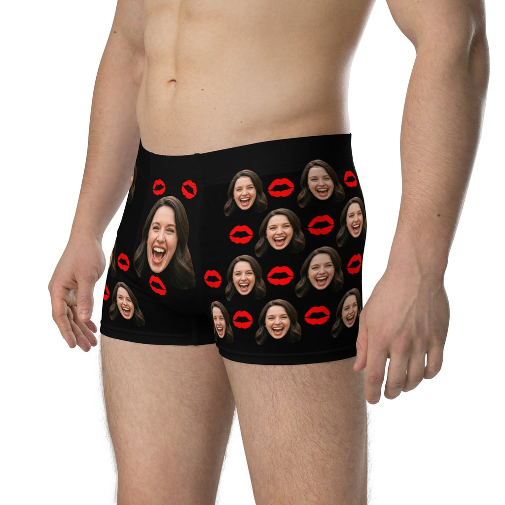 Personalized Face Kiss Boxers