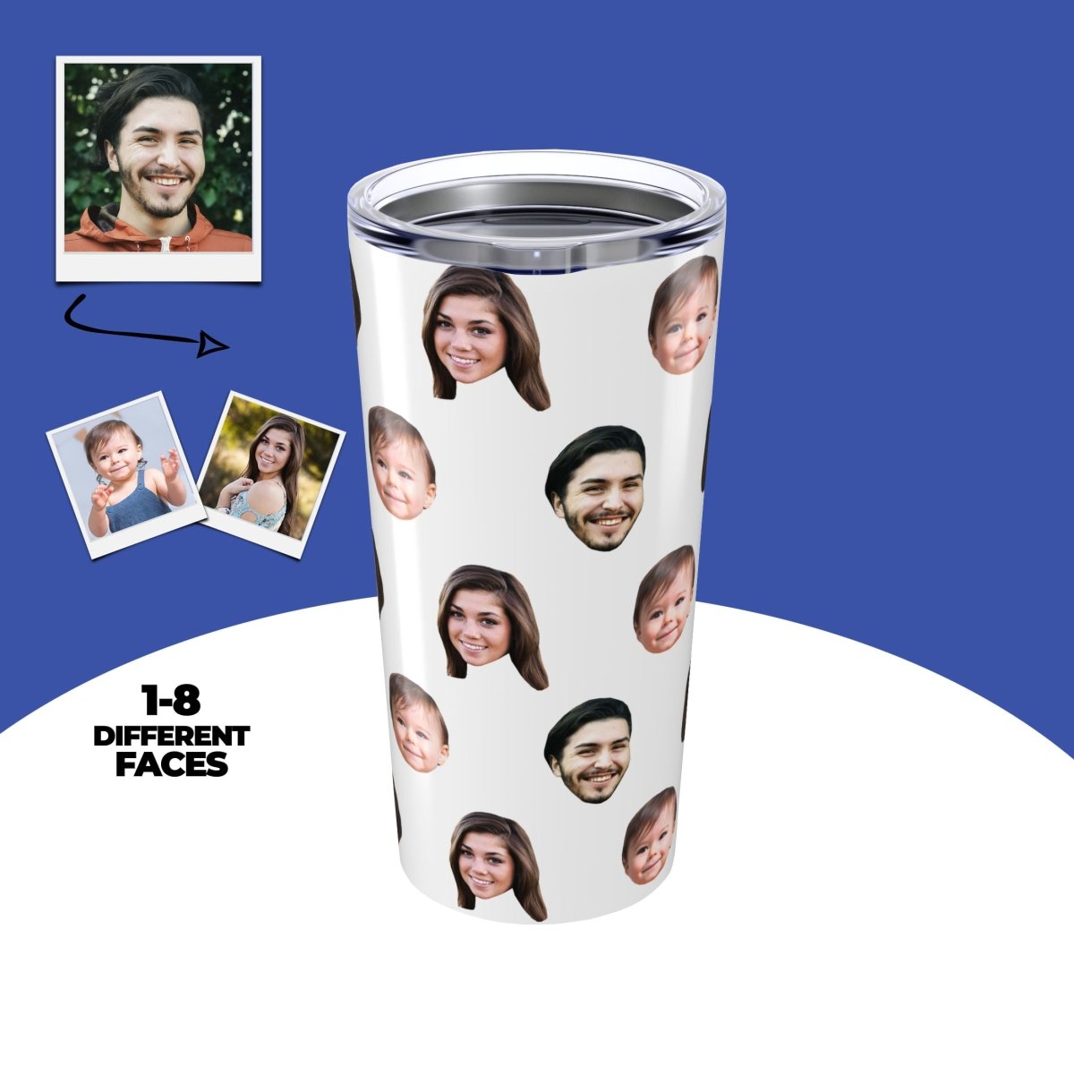 Personalized Face Tumbler Main image