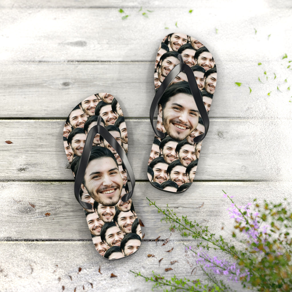 Personalized Faces Flip Flops