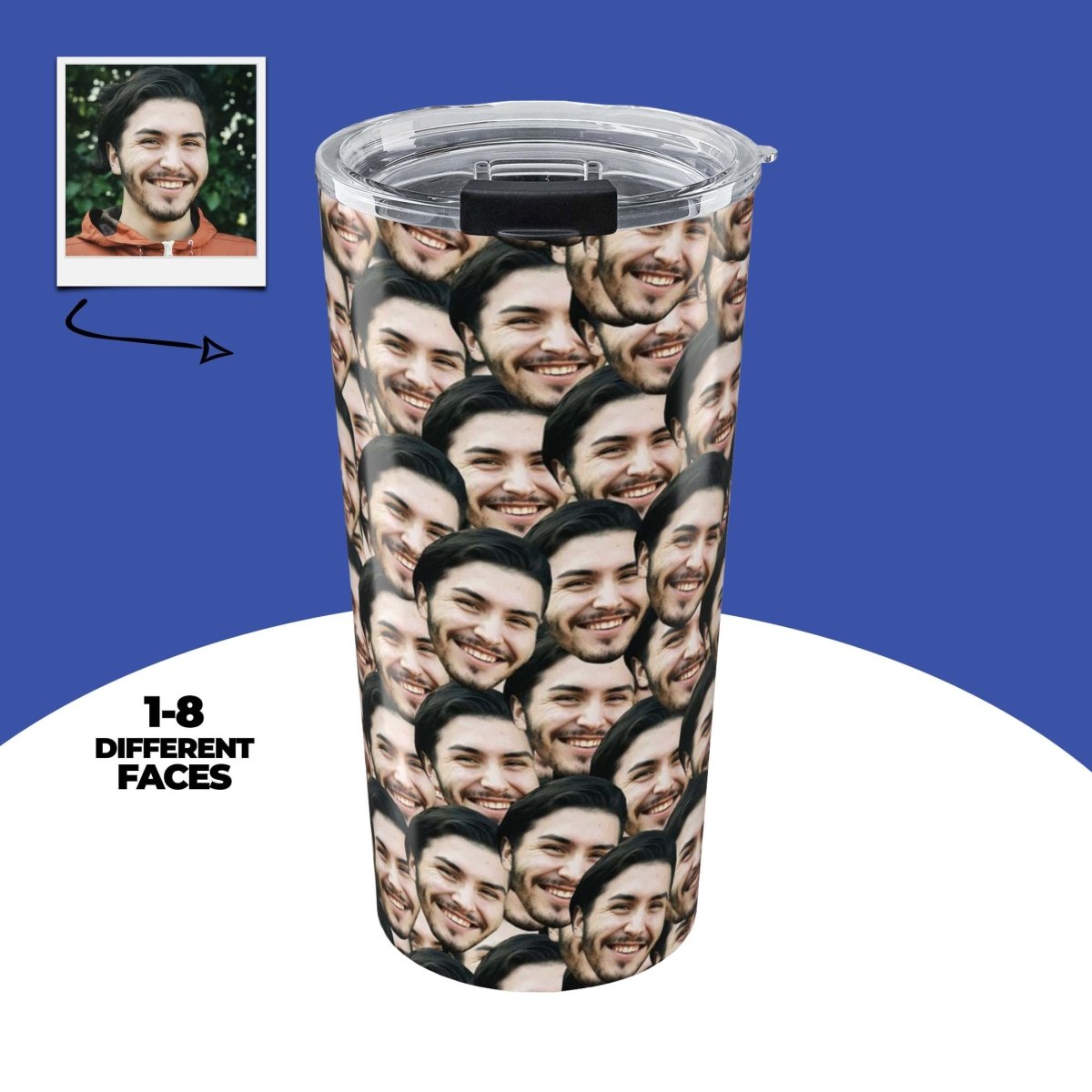 Personalized Faces Tumbler Main image