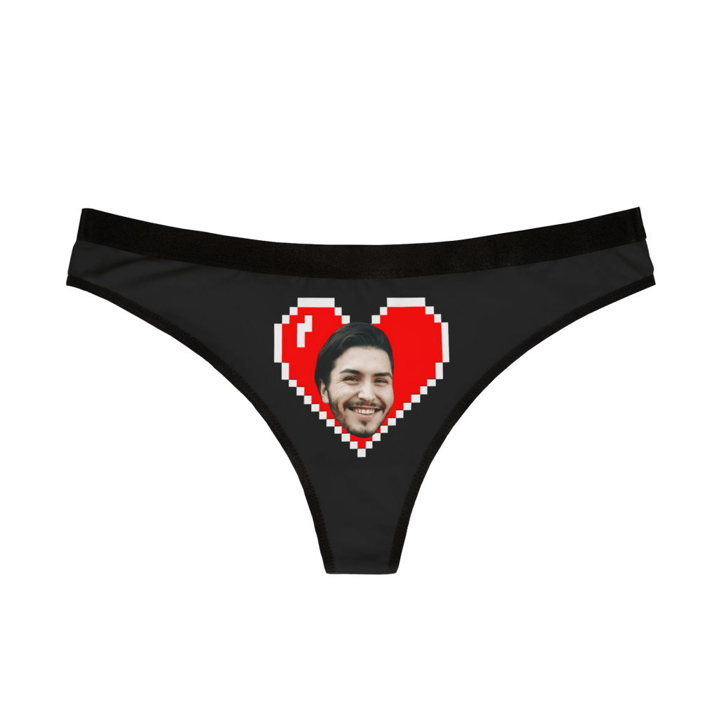 Personalized Heart Face Thong