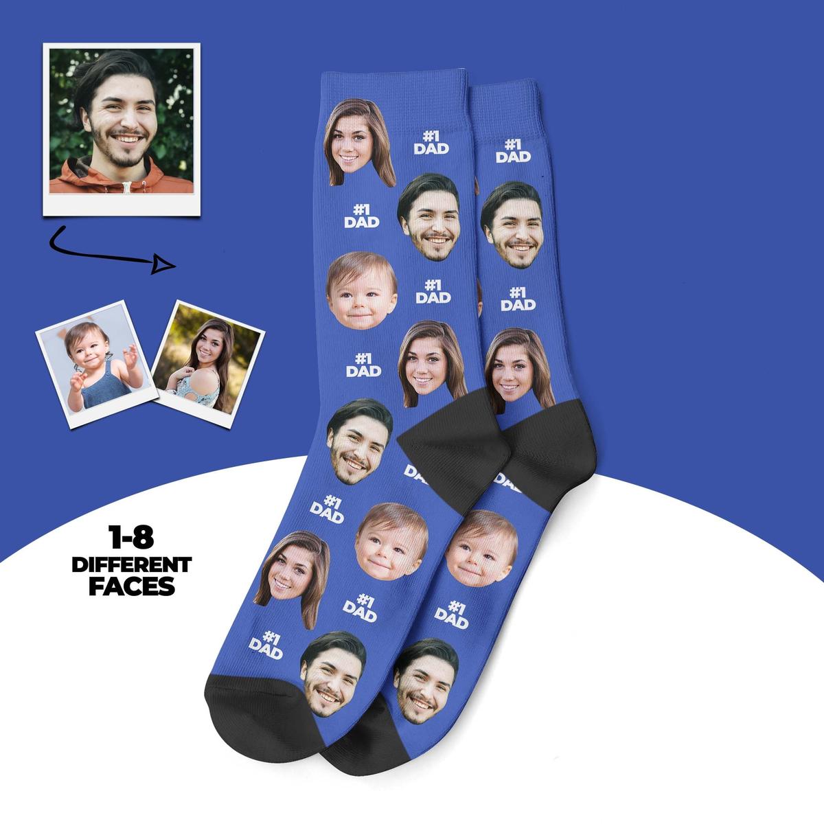 Personalized Photo Socks for Dad