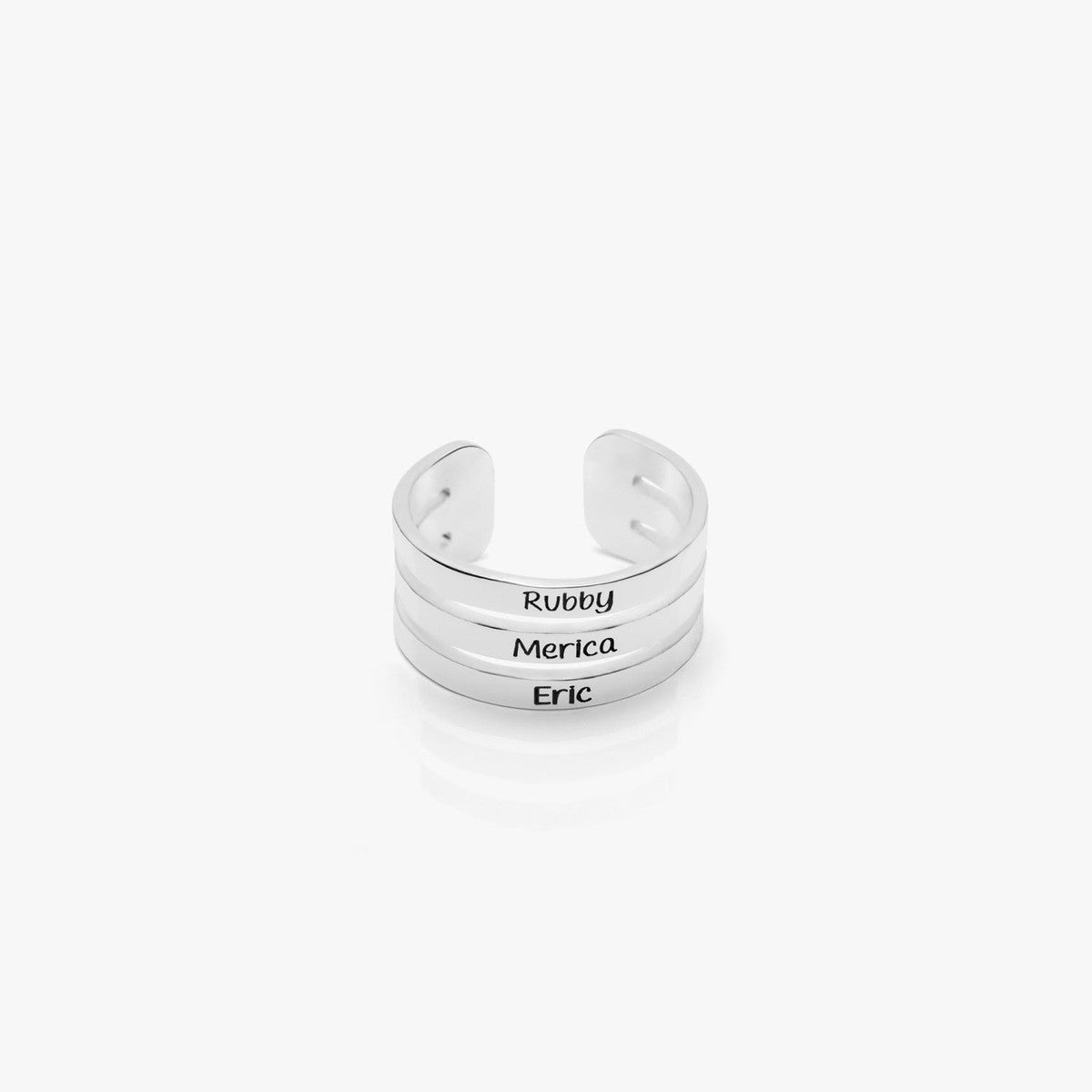 Personalized Stackable Name Ring Main image
