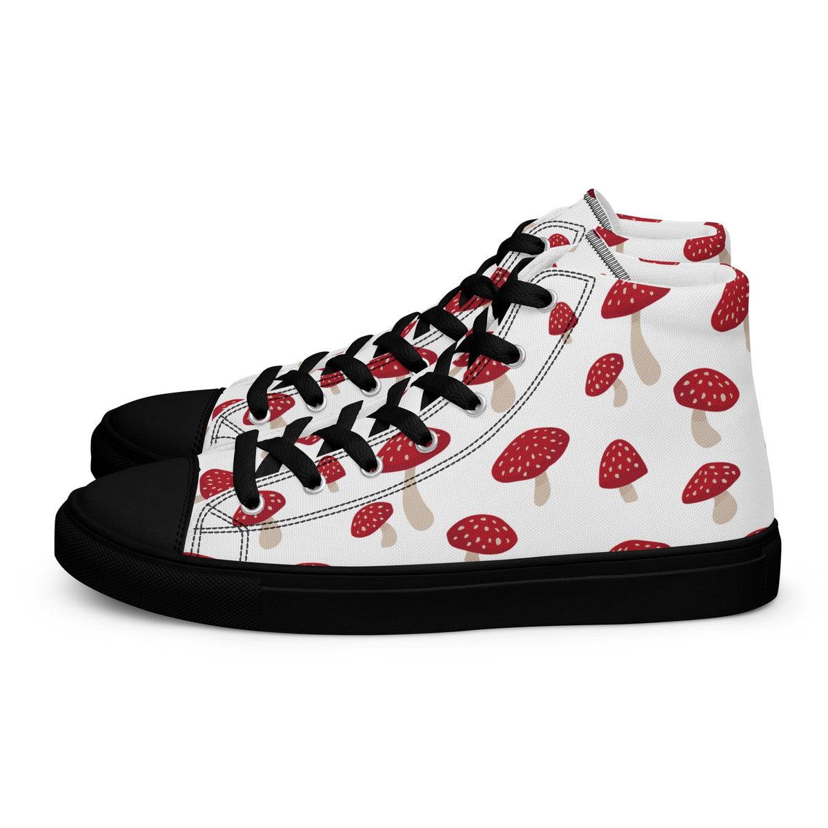 Red Mushrooms Women’s High Top Shoes Main image