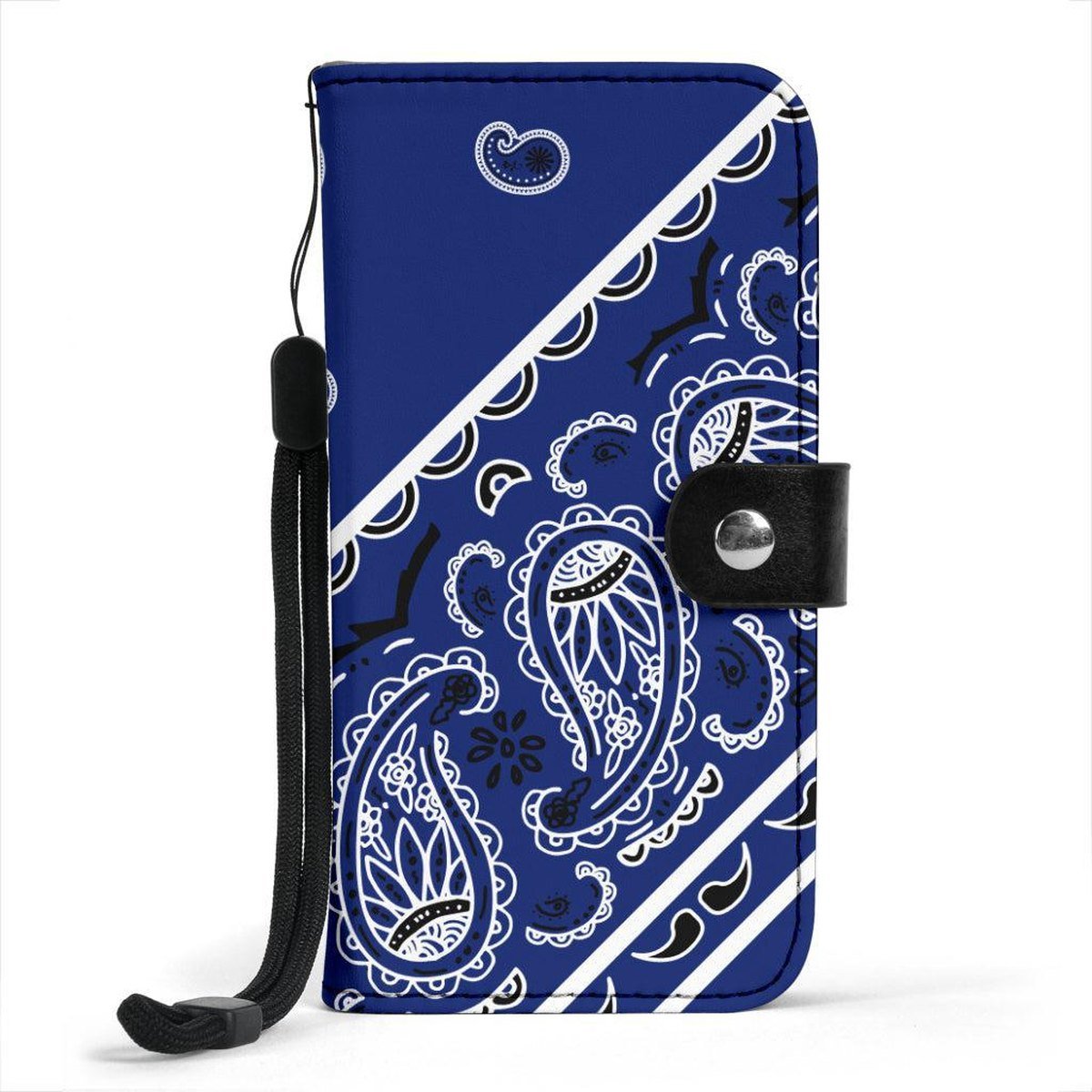 Royal Blue Bandana Phone Case Wallet Main image