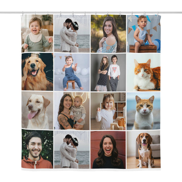Custom Photo Collage Shower Curtain