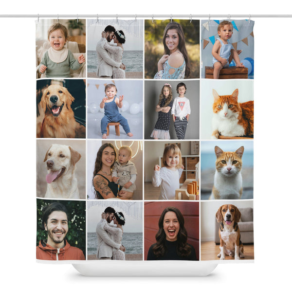 Custom Photo Collage Shower Curtain