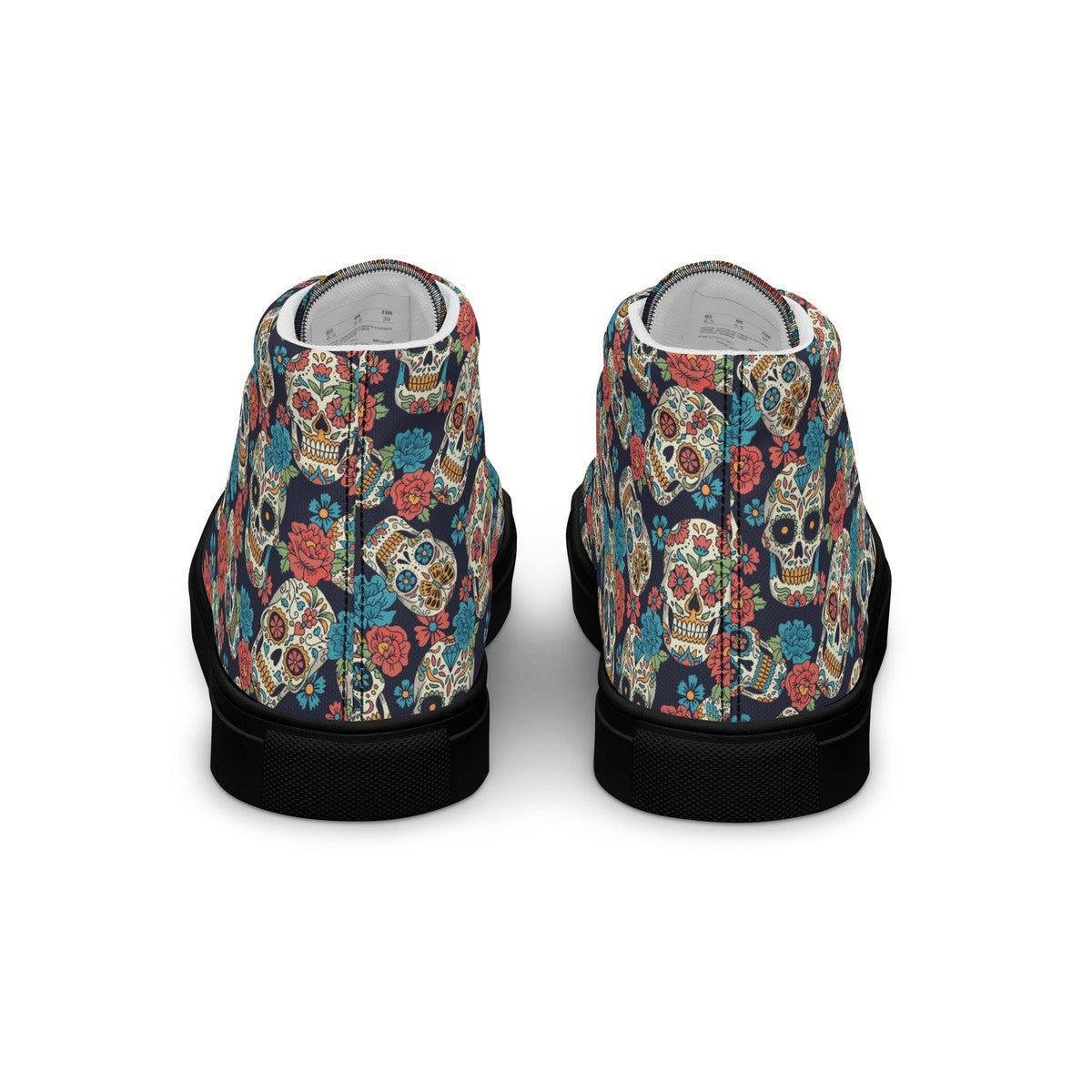 Sugar Skulls Men’s High Top Shoes Secondary image