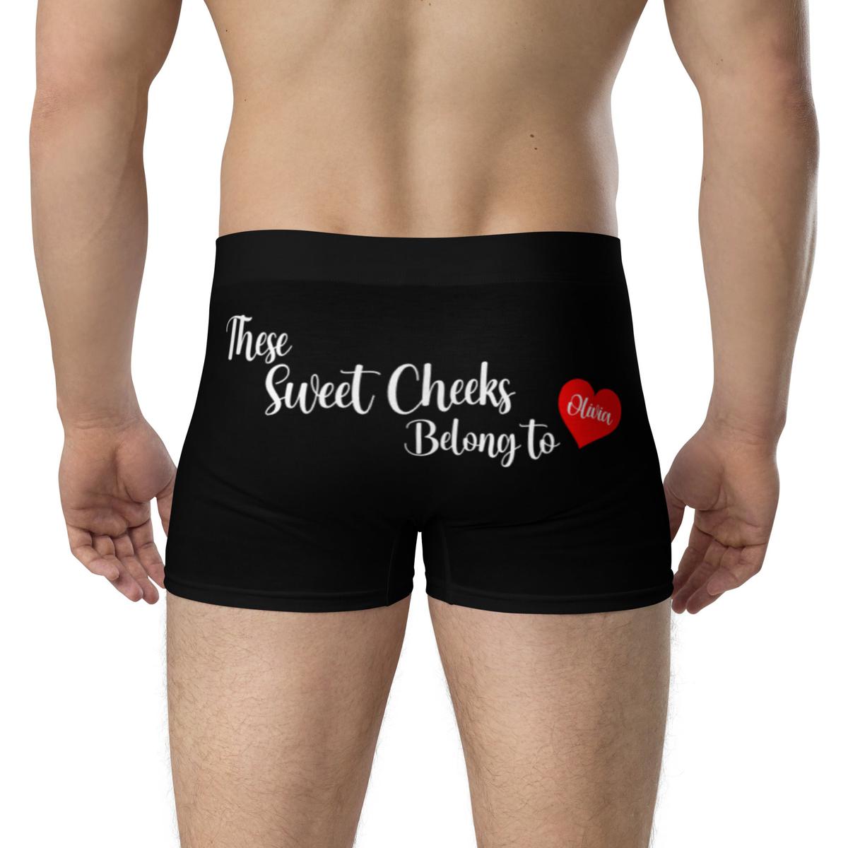 These Sweet Cheeks Belong To Personalized Name Boxers Secondary image