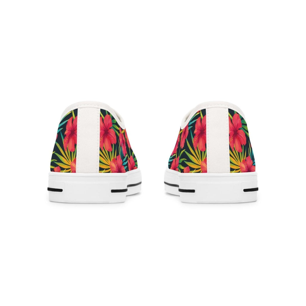 Tropical Floral Womens Low Top Shoes