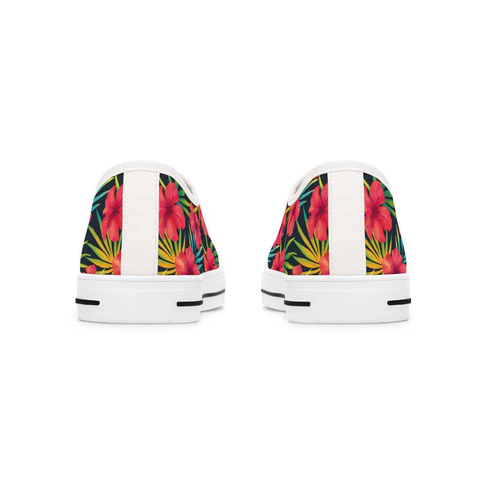 Tropical Floral Womens Low Top Shoes