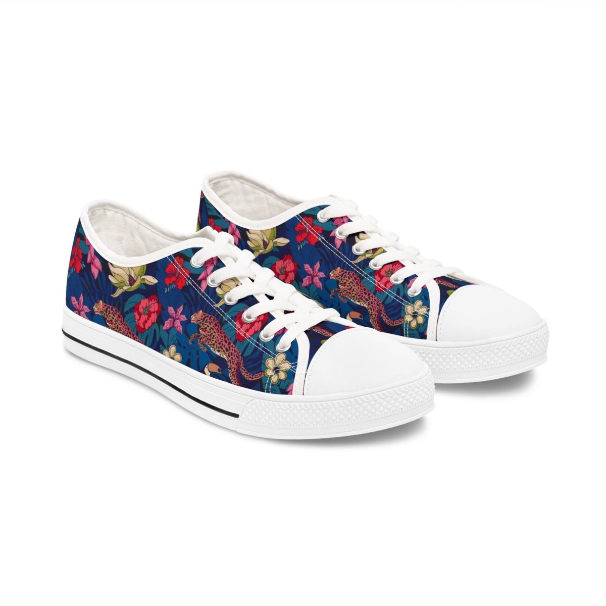 Tropical Flowers Women's Low Top Shoes Secondary image