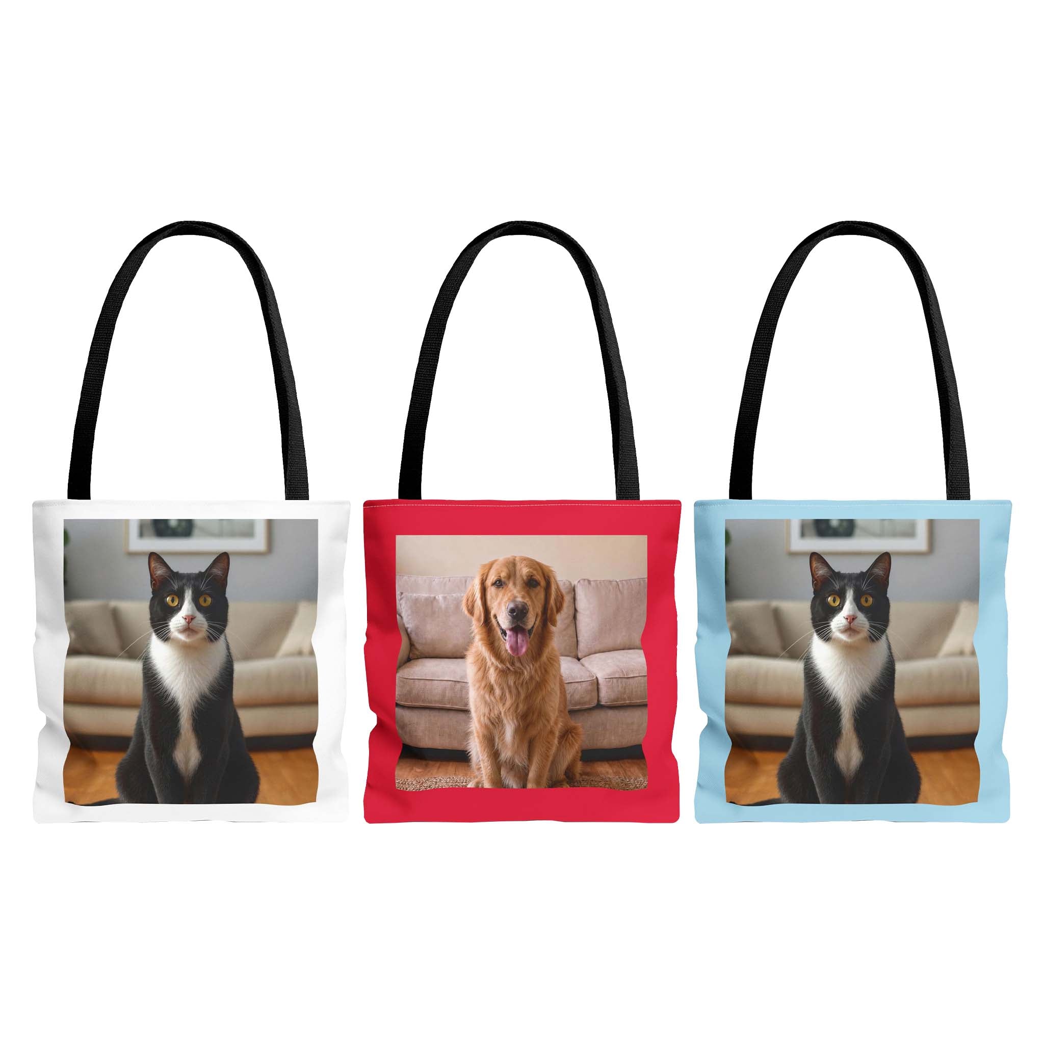 Custom Dog Photo Tote Bag