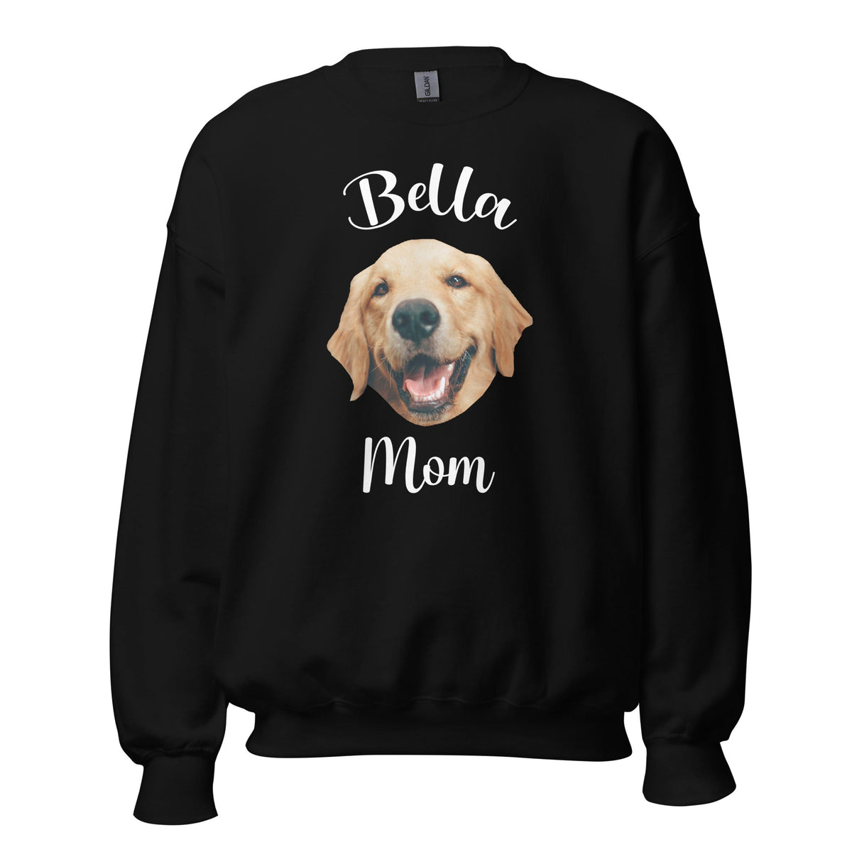 Custom Dog Face Mom Sweatshirt With Name