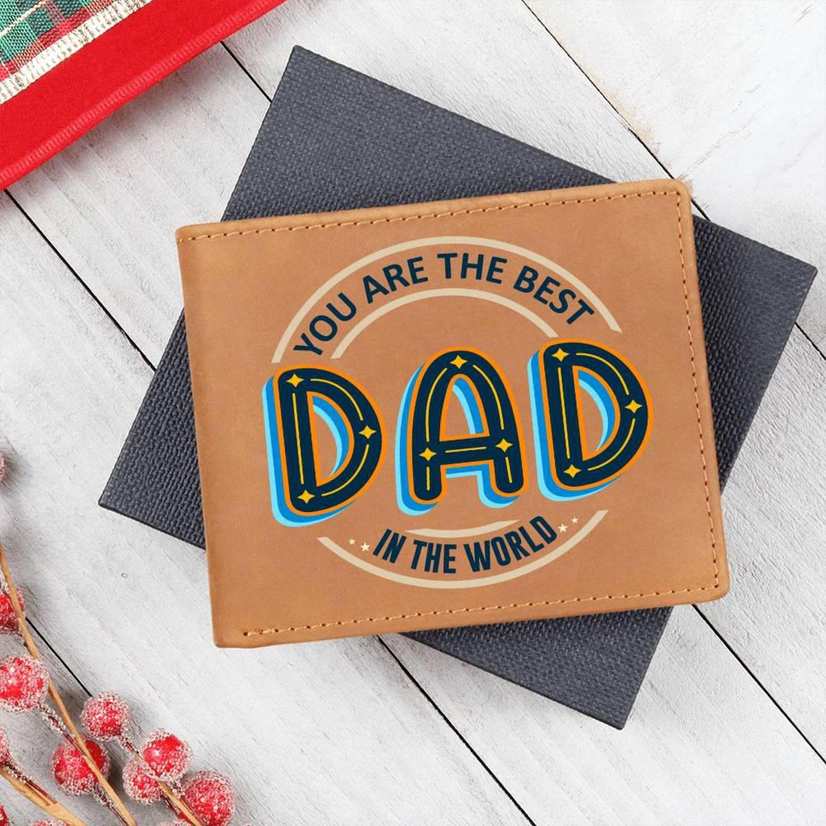 You Are The Best Dad In The World Leather Wallet Secondary image