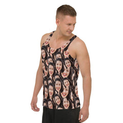 Custom Crazy Face Unisex Tank Top