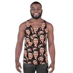Custom Crazy Face Unisex Tank Top