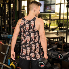 Custom Crazy Face Unisex Tank Top
