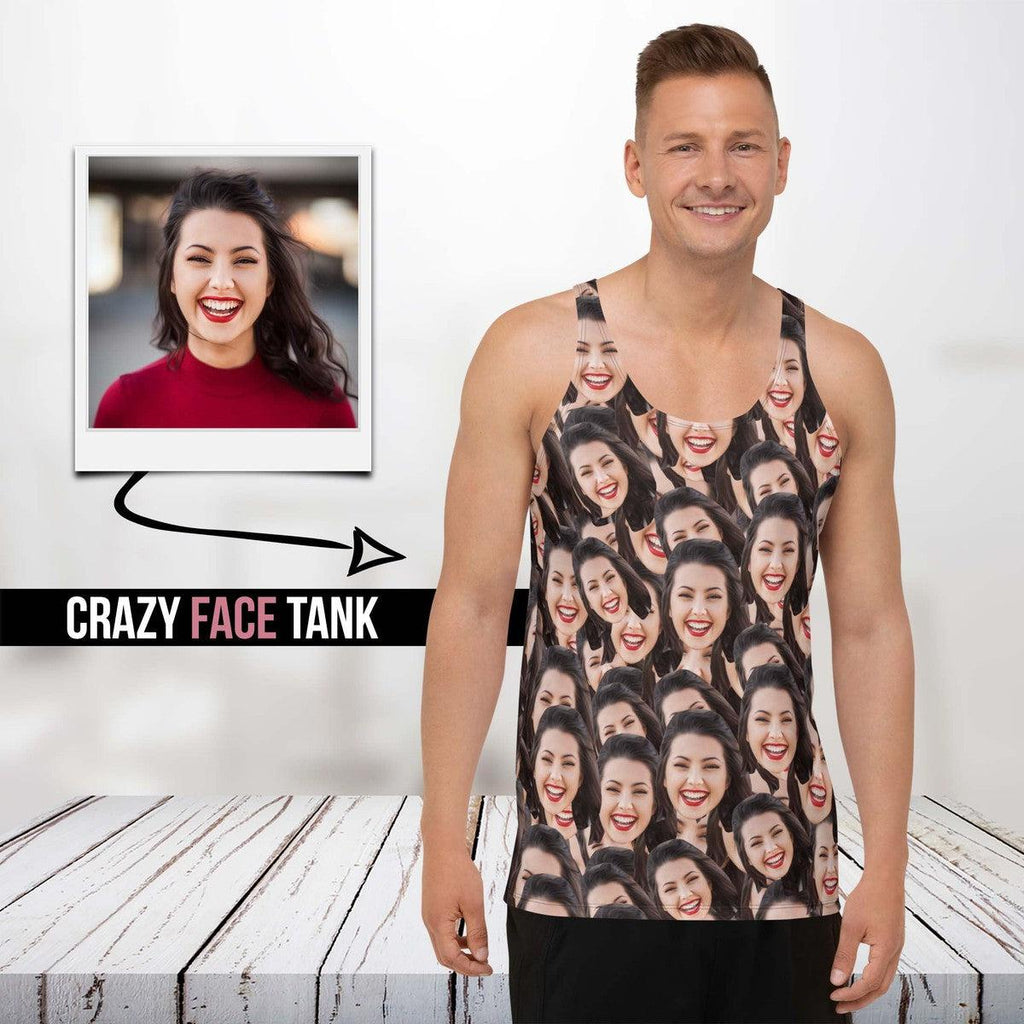 Custom Crazy Faces Unisex Tank Top