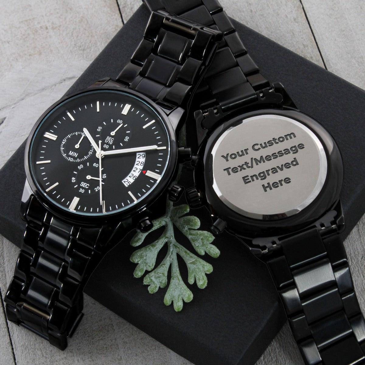 Custom Engraved Watch For Men