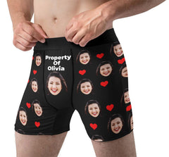 Custom Face Boxers With Text