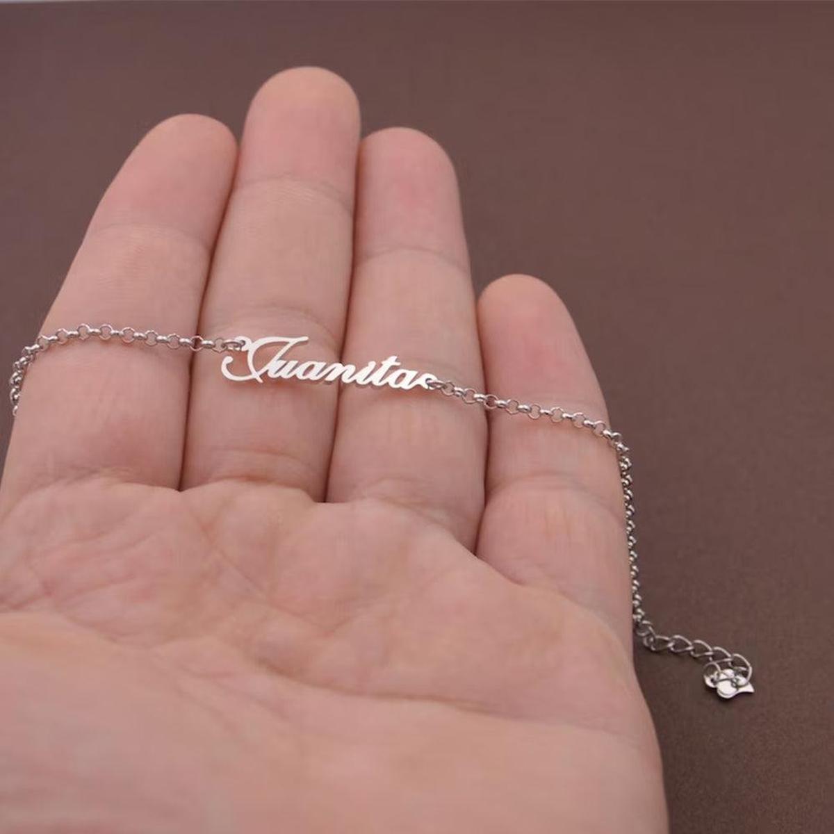 Personalized Minimalist Name Bracelet Secondary image