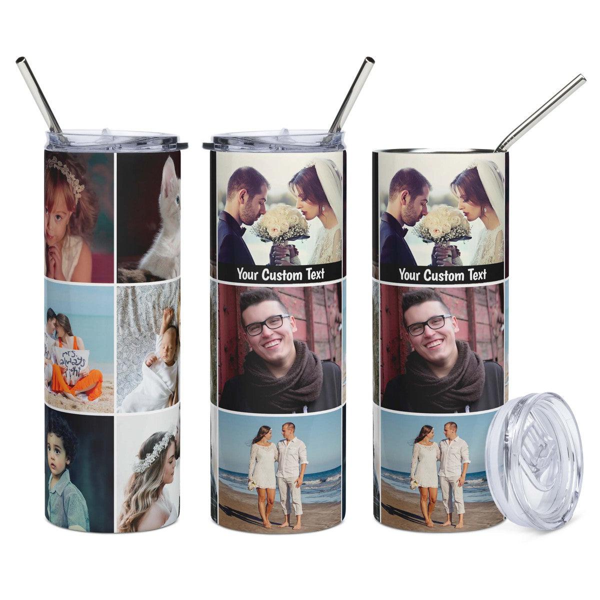 Photo Collage Personalized Stainless Steel Tumbler Secondary image